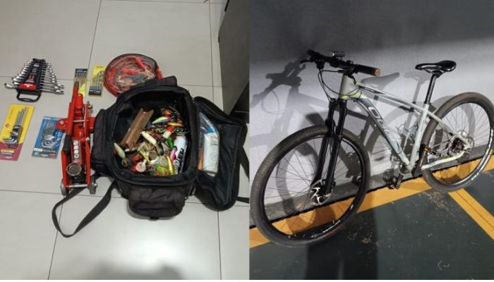 Foto: PC/PR Laranjeiras - Ladrão é preso em flagrante após praticar furto em condomínio